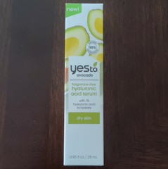 Yes To Avocado Fragrance-Free Hyaluronic Acid Serum for Dry Skin 0.95 fl oz