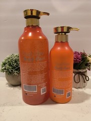 2pcs. Final Glow Half-C Exfoliating Shower Gel 1000ml & Face & Body Milk Lotion