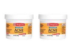 De La Cruz 10% Sulfur Ointment Acne Medication, 2 JUMBO JARS 5.5 OZ Exp. 9/25