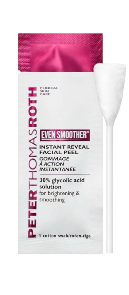 Peter Thomas Roth Even Smoother Instant Reveal Facial Peel 8 Cotton Swabs no box