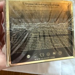 GLO24K Timeless 24k Gold Mask 17 oz Vitamin C E Anti Aging Treatment for Face
