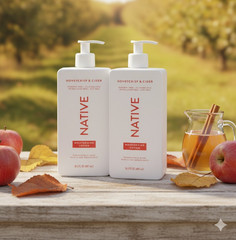 [2 Pack] Native Body Lotion Honeycrisp & Cider 16.5 fl oz Clean Ingredients New