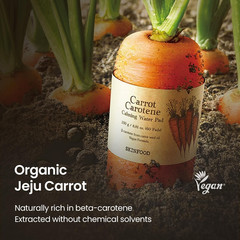 SKINFOOD Carrot Carotene Toner Pads, Hydrating & Soothing, Cotton Facial Toner P