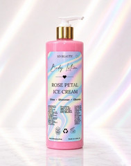 Brand new , Rose Petal Ice Cream Body Lotion – Moisturizing – Strong Fragrance