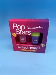 Pop Stars Lip Serum Duo Bubble Poppi Talk Back Serum Grape Strawberry Lemon New