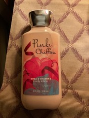 *RARE* BATH & BODY WORKS PINK CHIFFON BODY LOTION/CREAM SHEA & E 8OZ! BIG! !NEW!