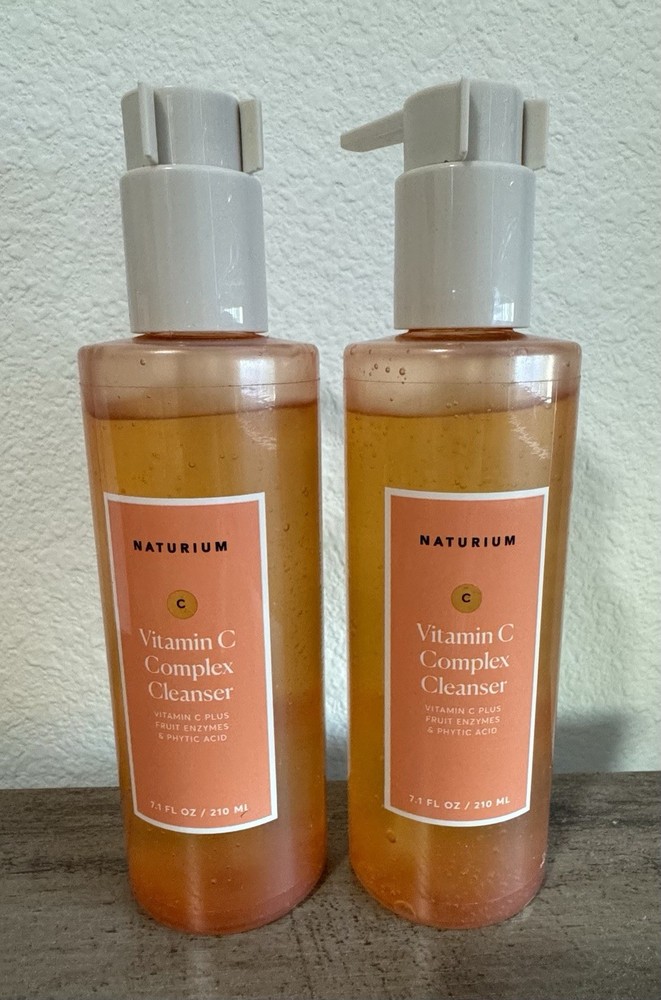 2x Vitamin C Complex Cleanser Naturium Vit C Plus Fruit Enzymes 7.1 fl oz. New