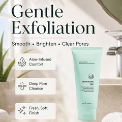 Gentle Herbal Exfoliating Gel Facial Bright Surface Care for All Skin Types
