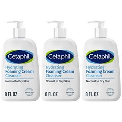 Cetaphil Cream to Foam Face Wash Hydrating Foaming Cream Cleanser 8oz Lot of 3