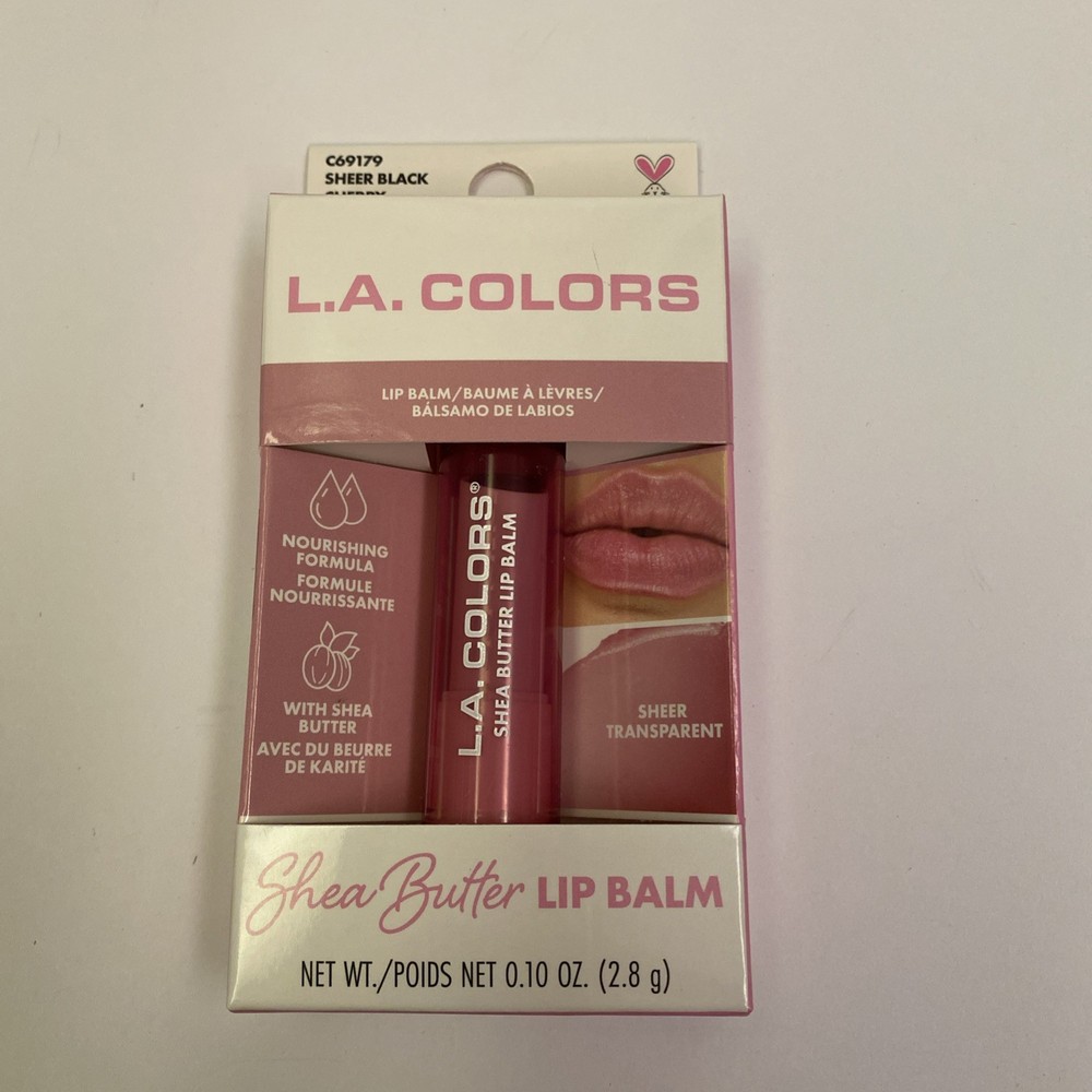 L.A. COLORS Nourishing Shea Butter Lip Balm Sheer Black Cherry
