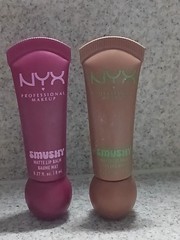 NYX Smushy Matte Lip Balm Squeeze n&rsquo; Sizzle/Soft Smile 0.27 fl oz ea. Lot of 2