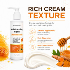 Honey Turmeric Hand Foot Cream Moisturizing Repair Balm for Dry Skin 150g