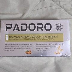 PADORO Oatmeal Almond Exfoliating Essence Niacinamide 1.0 fl oz SPF 10