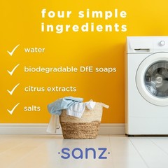 SANZ Hypoallergenic and Biodegradable Laundry 32 Fl Oz (Pack of 1), Clear