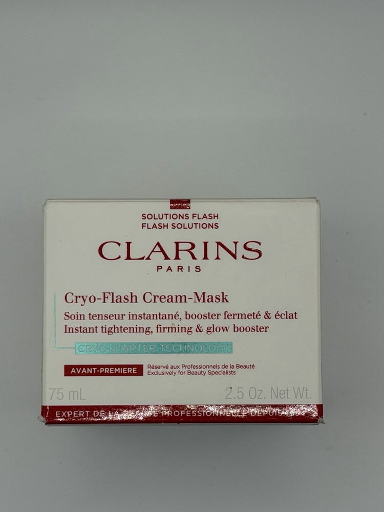 Clarins Cryo-Flash Cream-Mask for Instant Lift Effect & Glow Boosting Face Mask