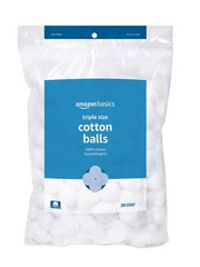 Amazon Basics Cotton Balls for Skincare, Makeup 200 Count (Pack of 1), White