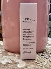 NEW NIB Philosophy Dose of Wisdom Bouncy Skin Reactivating Serum MINI 10mL/0.3oz