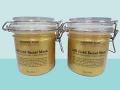MAJESTIC PURE 24K GOLD FACIAL MASK WRINKLE MOISTURIZER 8.8 OZ LOT OF 2