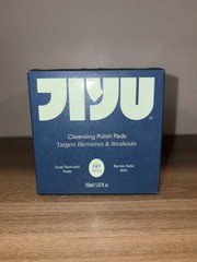 JIYU Dual-Textured Cleansing Polish Pads AHA BHA Exfoliating Skincare 60 Pads