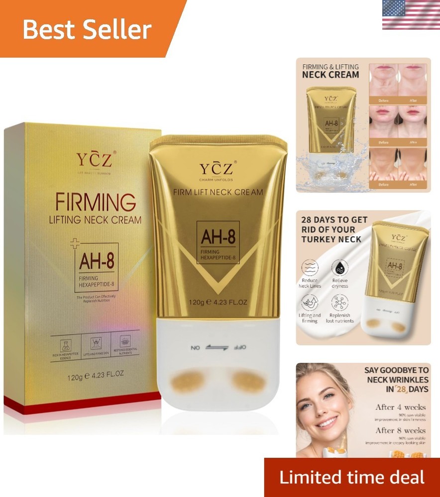 AH-8 Firming Neck Cream with Peptides – Elevate Your Skin Care Routine 4.23 Oz