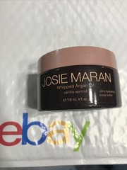 JOSIE MARAN Whipped Argan Oil Hydrating Body Butter VANILLA APRICOT sealed 4oz
