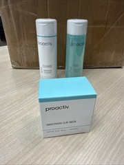 Proactive 3 Piece Kit 3-Step System Proactive. 1 Cleans,2 Tone, Clay Mask.