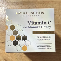 Natural Infusion Vitamin C Manuka Honey Face Cream Brightening 3.52 oz