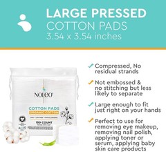 Noleo Cotton Rounds Pads 150 Count Pack Of 1 Large Pressed 5674