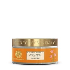 Forest Essentials Radiance Renewal Body Cream Lime Saffron Oudh WithCocoa Butter