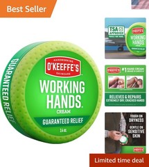 Hypoallergenic 3.4 oz Working Hands Cream – Repair Dry, Cracked Skin Smoothly