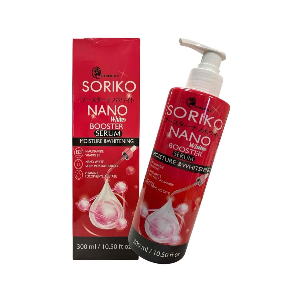 Soriko Nano White Booster Serum 300ml Hydrating Radiance Face & Body Skin