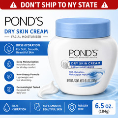 Pond&rsquo;s Dry Skin Cream 6.5 oz Face Moisturizer Rich Hydrating Facial Moisturizer
