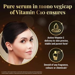 Revibra Dr Reddy&rsquo;s C10 Pure & Bioactive Vitamin C 10% Serum 28 Vegicaps of 0.5ml