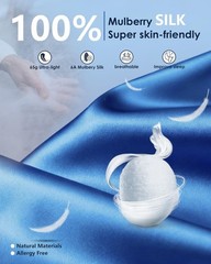 Cordless Heated Eye Mask for Dry Eyes – Mulberry Silk Compress, 3 Heat Levels, R
