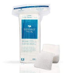Intrinsics Large 4×4 Gauze Pads (200 Count) – 12-Ply Lint 4&Prime;x4&Prime;