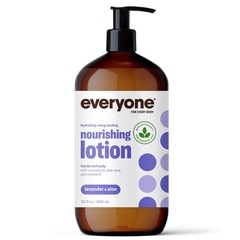 2x Everyone 2-in-1 Lotion for Hands/Body, 32 ounce Lavender and Aloe made with E