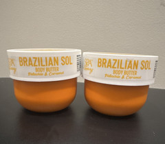 Spa Luxy Brazilian Sol Body Butter Moisturizer Pistachio & Caramel 2 Pack