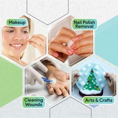 Premium Cotton Balls for Face – 300 Absorbent and Soft White Colored