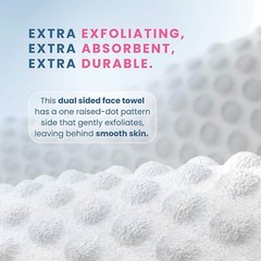 Skin Care Club Soft Towels XL 50ct, Disposable Face Makeup Wipes Cotton