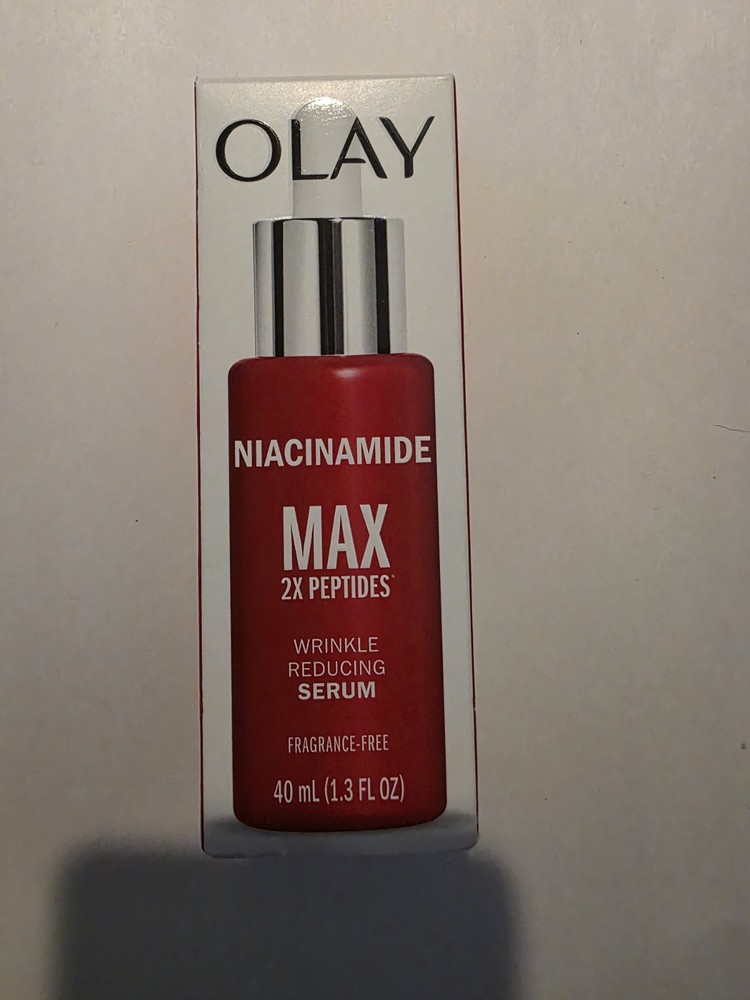 New Olay Niacinamide MAX 2X Peptides Wrinkle Reducing Serum 40ml Hydrate