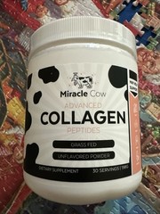 4 SEALED Miracle Cow Advanced Collagen Peptides Grass-Fed Unflavored Powder