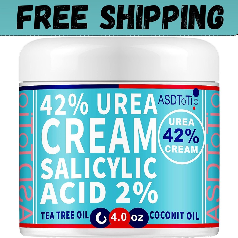 Urea Cream 42% – Premium Urea Foot Cream – with 2% Salicylic Acid, Tea Tree Oil,