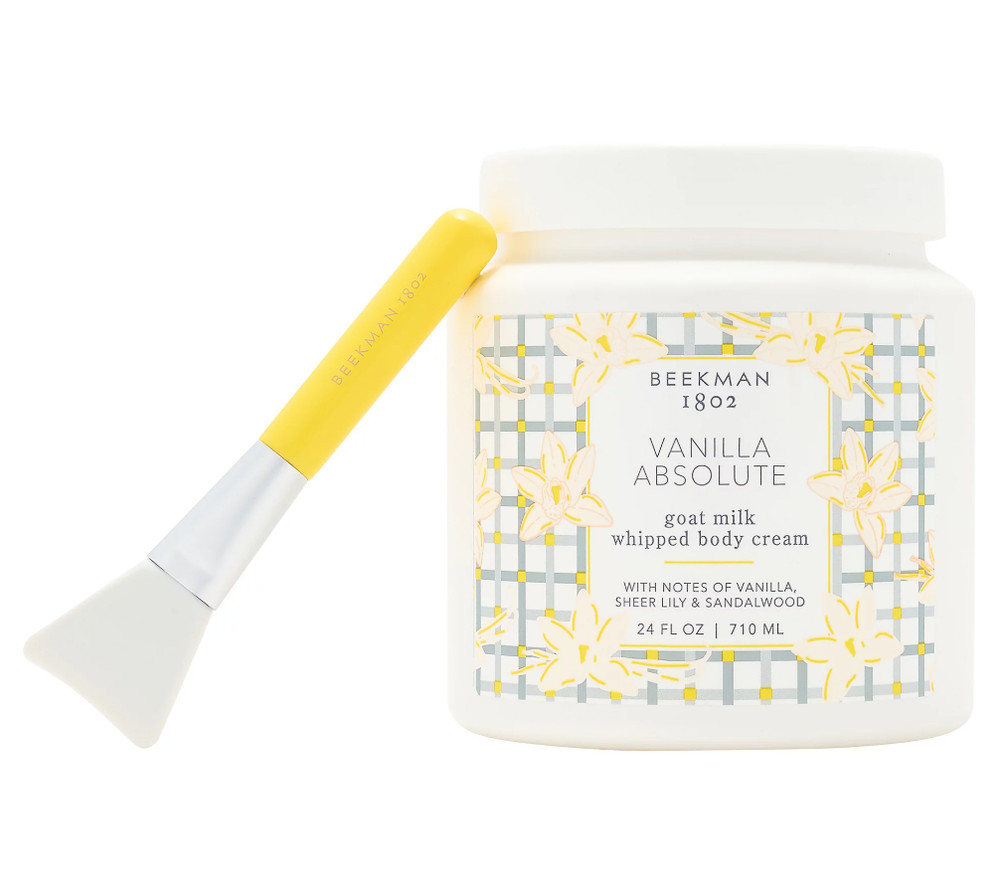 Shp 7/6 Beekman 1802 Supersize 24oz Whipped Body Cream with Spatula-Vanila Absol