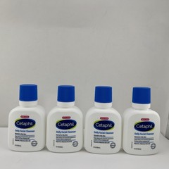 Cetaphil Daily Facial Cleanser, Normal to Oily Skin TRAVEL SIZE 2oz ea – 4 Pack