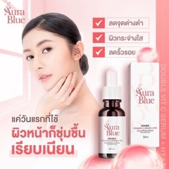 10x Aura Blue Double Vitamin C Serum Clear Face Reduce Wrinkles Acne Blemishes