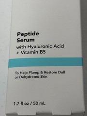 Global Beauty Care Peptide Serum Hyaluronic Acid Vitamin B5 1.7 oz Hydrating