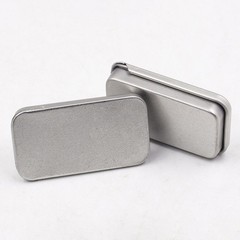 18 Pcs Tinplate Candy Cases with Lids Empty Rectangular Metal Storage Tins