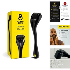 Derma Roller Face Body Scalp Titanium Microneedling 540 Needles Hair Beard Black