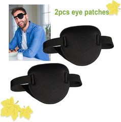 2 Pcs 3D Adjustable Eye Patches – Ideal for Lazy Eye Treatment & Pirate Dress-Up