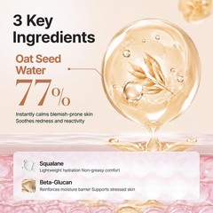 PURITO Oat Calming Gel Cream | Face Moisturizer 3.4 Fl Oz (Pack of 1),